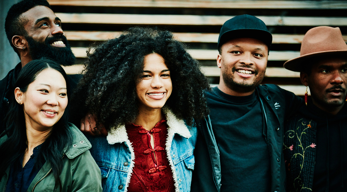 A group of young adults. 